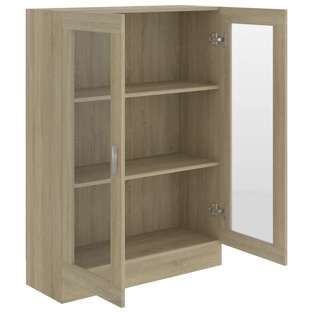 Armadietto Vetrina Rovere Sonoma 82,5x30,5x115 cm Multistrato | homemem39