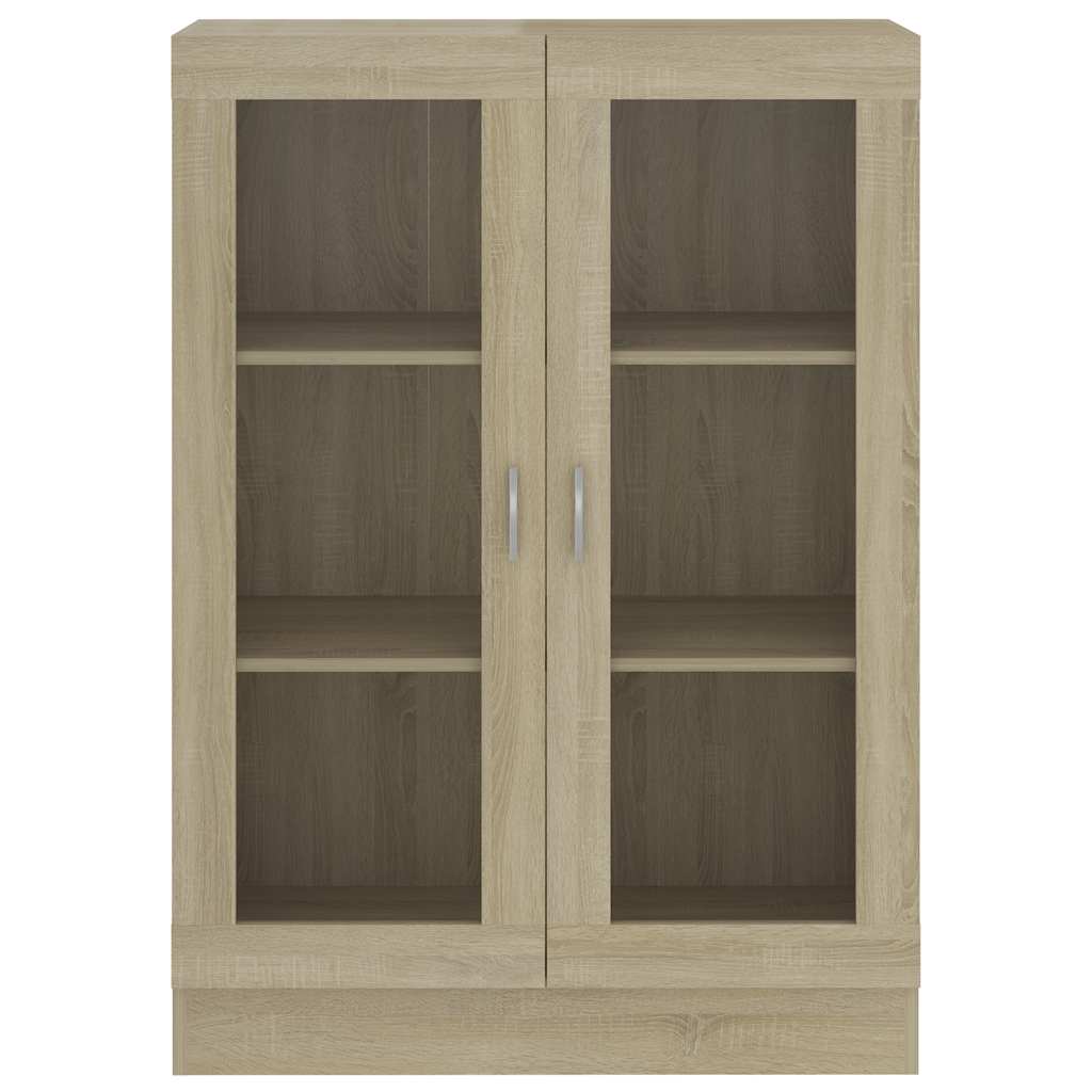 Armadietto Vetrina Rovere Sonoma 82,5x30,5x115 cm Multistrato | homemem39
