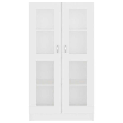 Armadietto con Vetrina Bianco 82,5x30,5x150cm Legno Multistrato | homemem39