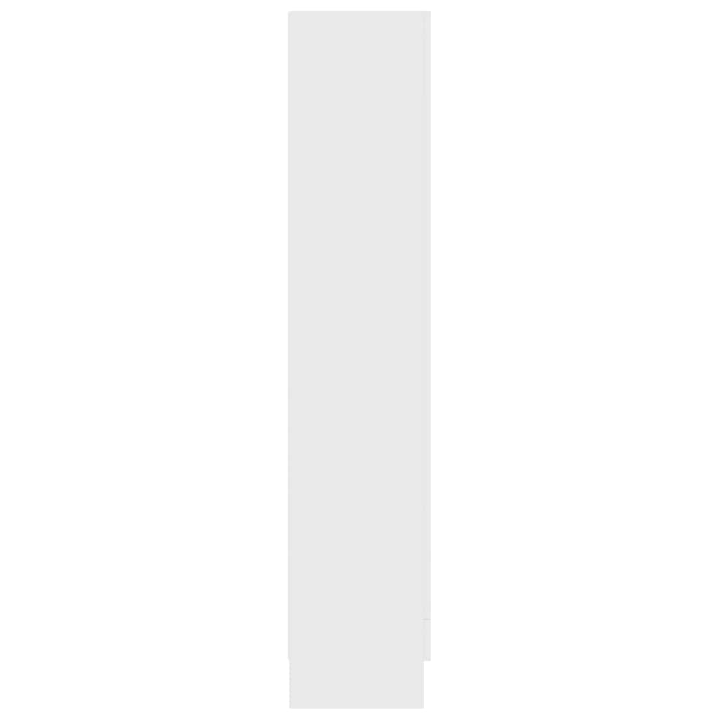 Armadietto con Vetrina Bianco 82,5x30,5x150cm Legno Multistrato | homemem39