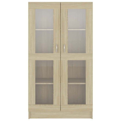 Armadietto Vetrina Rovere Sonoma 82,5x30,5x150 cm Multistrato | homemem39