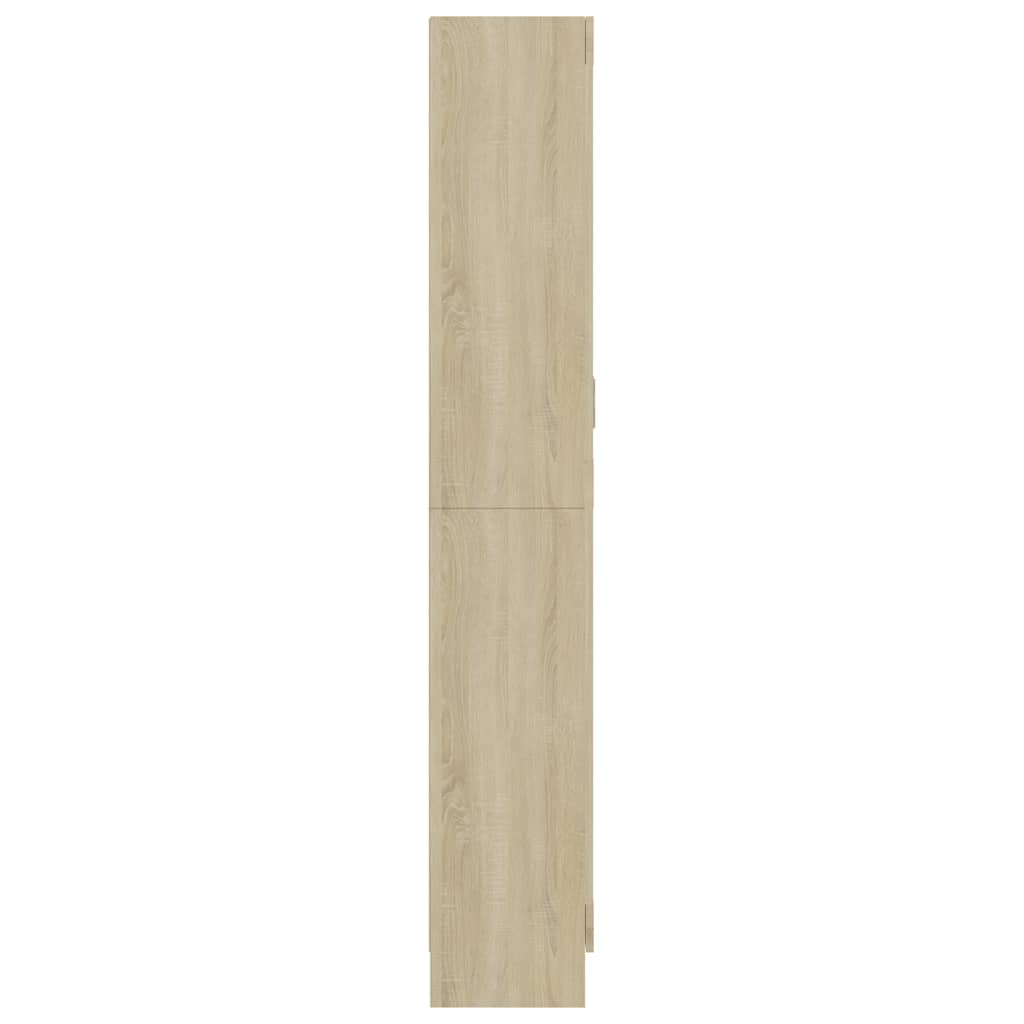Armadietto Vetrina Rovere Sonoma 82,5x30,5x185 cm Multistrato | homemem39