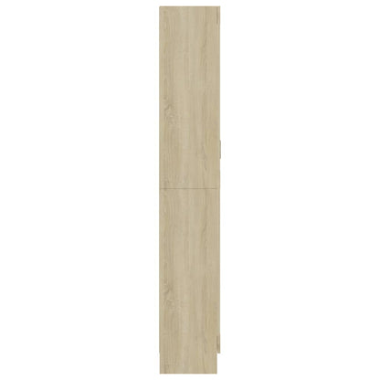 Armadietto Vetrina Rovere Sonoma 82,5x30,5x185 cm Multistrato | homemem39