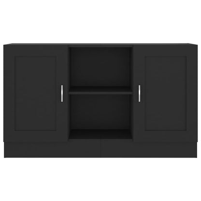 Credenza Nera 120x30,5x70 cm in Legno Multistrato - homemem39