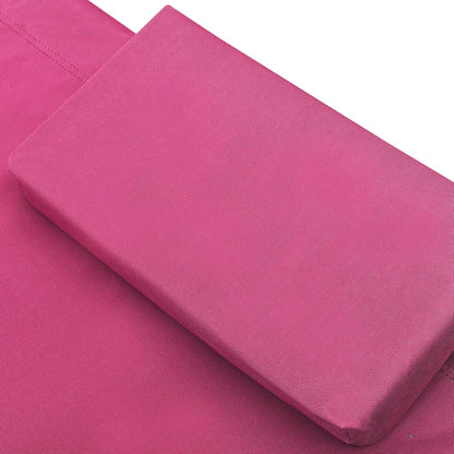 Lettino Prendisole con Baldacchino e Cuscini Rosa - homemem39