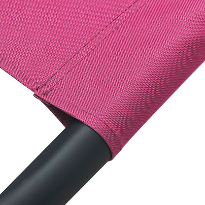 Lettino Prendisole con Baldacchino e Cuscini Rosa - homemem39