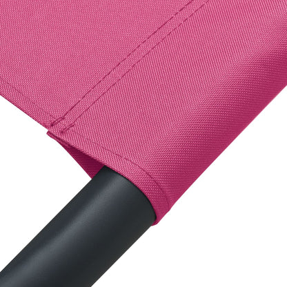 Lettino Prendisole con Baldacchino e Cuscino Rosa - homemem39
