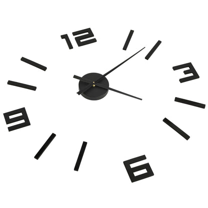 Orologio da Parete 3D Design Moderno Nero 100 cm XXL - homemem39