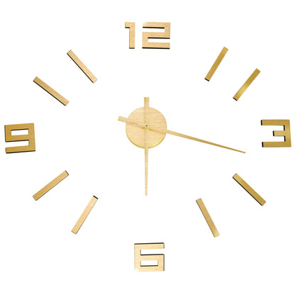 Orologio da Parete 3D Design Moderno Oro 100 cm XXL - homemem39