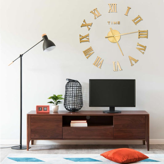 Orologio da Parete 3D Design Moderno Oro 100 cm XXL - homemem39