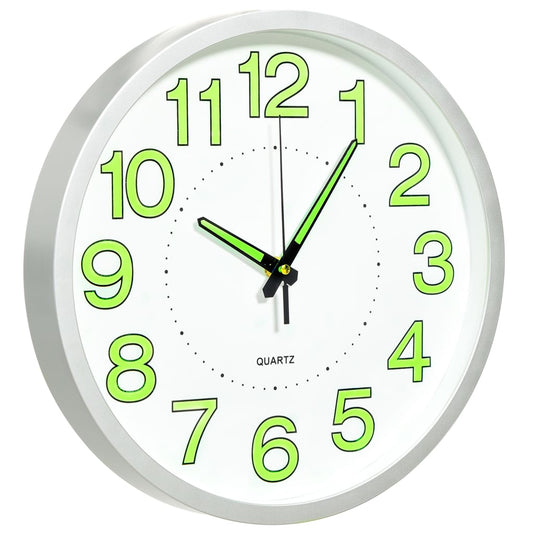 Orologio da Parete Luminoso Bianco 30 cm | homemem39