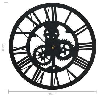 Orologio da Parete Nero 30 cm Acrilico - homemem39