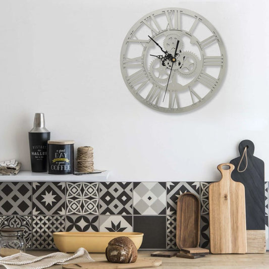 Orologio da Parete Argento 30 cm Acrilico - homemem39