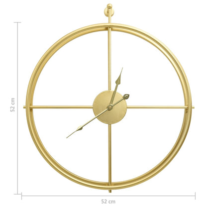 Orologio da Parete Oro 52 cm in Ferro - homemem39