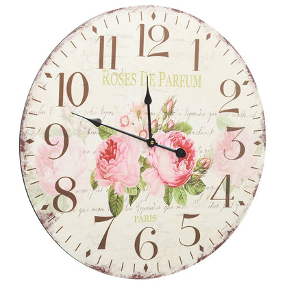 Orologio da Parete Vintage Fiore 60 cm | homemem39