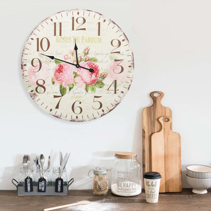 Orologio da Parete Vintage Fiore 60 cm | homemem39