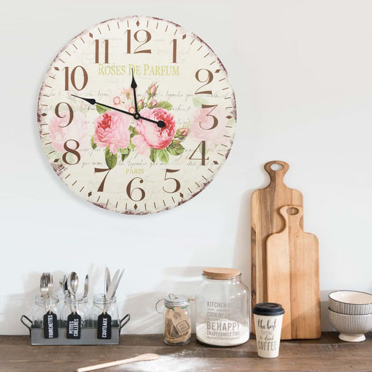 Orologio da Parete Vintage Fiore 60 cm | homemem39