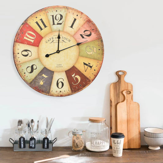 Orologio da Parete Vintage Multicolore 60 cm | homemem39