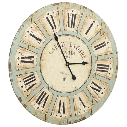 Orologio da Parete Multicolore 60 cm in MDF | homemem39
