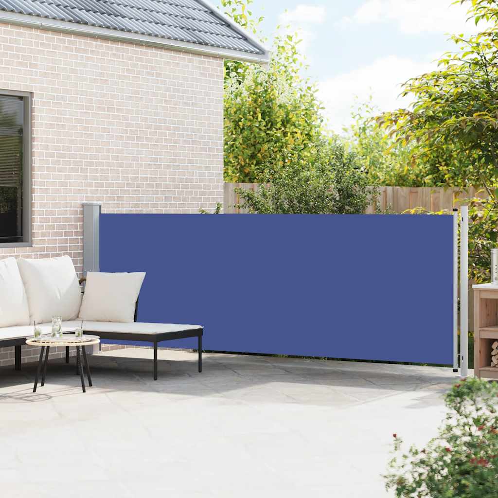 Tenda Laterale Retrattile per Patio 140x600 cm Blu | homemem39