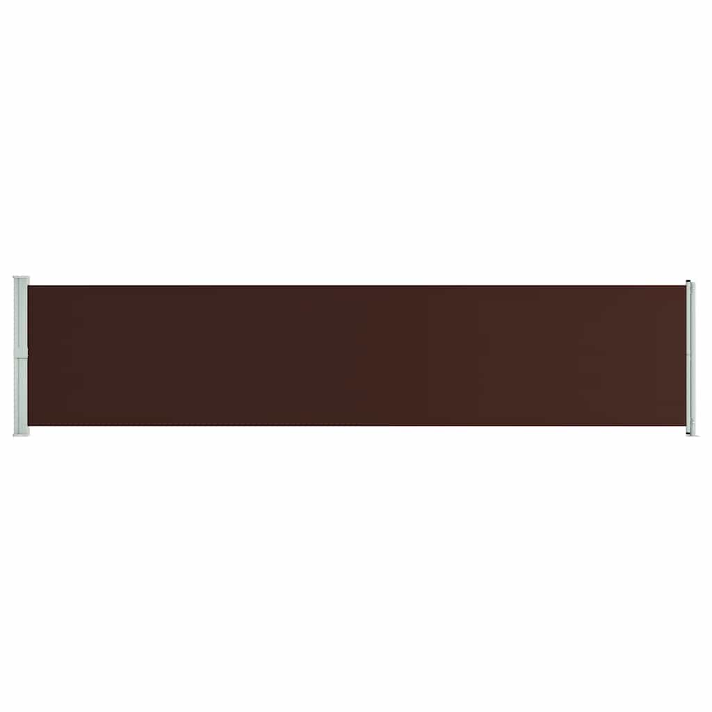 Tenda Laterale Retrattile per Patio 140x600 cm Marrone - homemem39