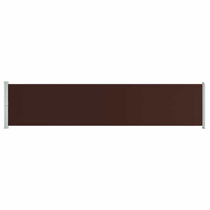 Tenda Laterale Retrattile per Patio 140x600 cm Marrone - homemem39