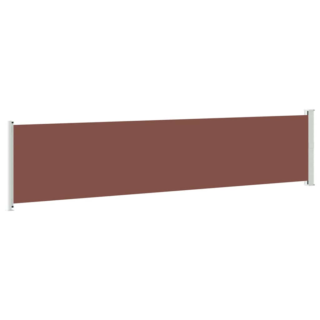 Retractable Side Awning for Patio 140x600 cm Brown