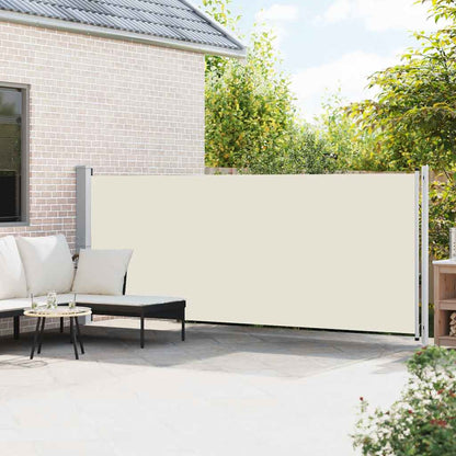 Retractable Side Awning for Patio 600x160 cm Cream