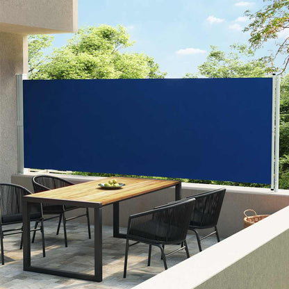 Tenda Laterale Retrattile per Patio 600x160 cm Blu - homemem39