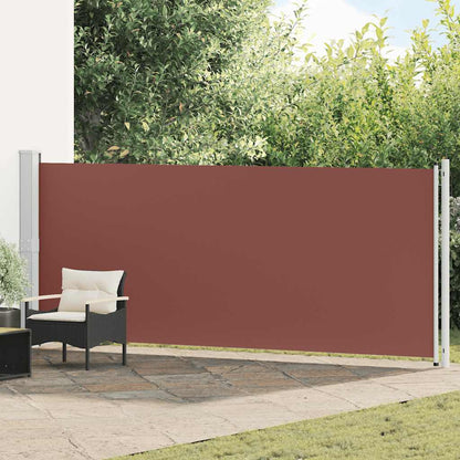 Retractable Side Awning for Patio 600x160 cm Brown
