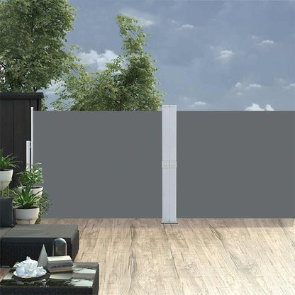 Tenda Laterale Retrattile per Patio 140x1200 cm Antracite | homemem39