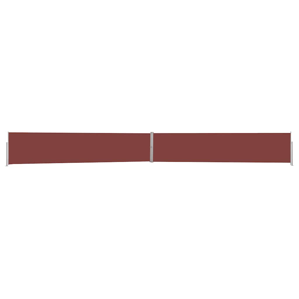 Tenda Laterale Retrattile per Patio 140x1200 cm Marrone - homemem39