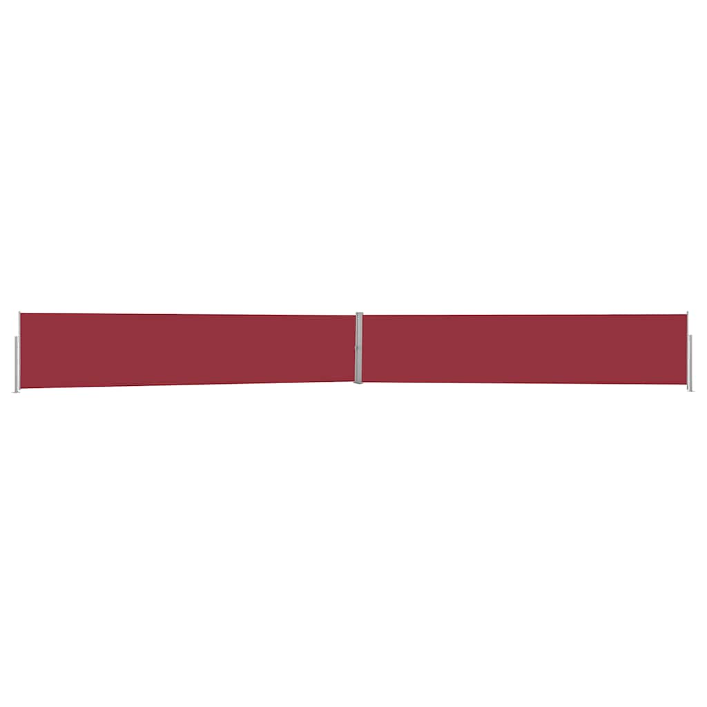 Tenda Laterale Retrattile per Patio 140x1200 cm Rossa - homemem39