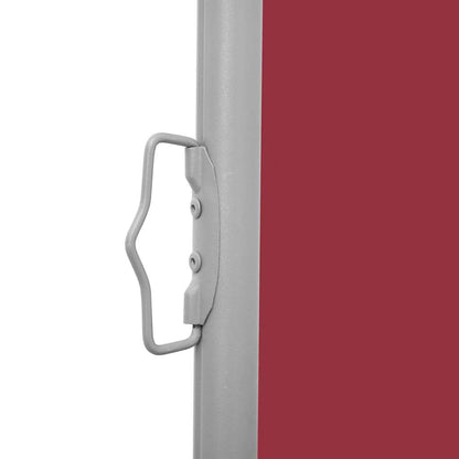 Tenda Laterale Retrattile per Patio 140x1200 cm Rossa - homemem39