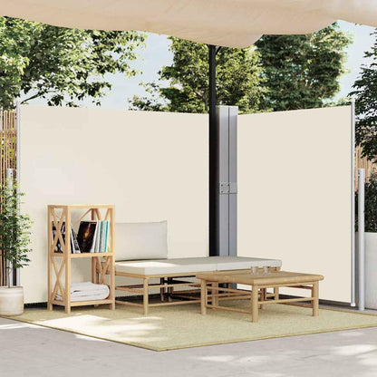 Tenda Laterale Retrattile per Patio 170x1200 cm Crema | homemem39