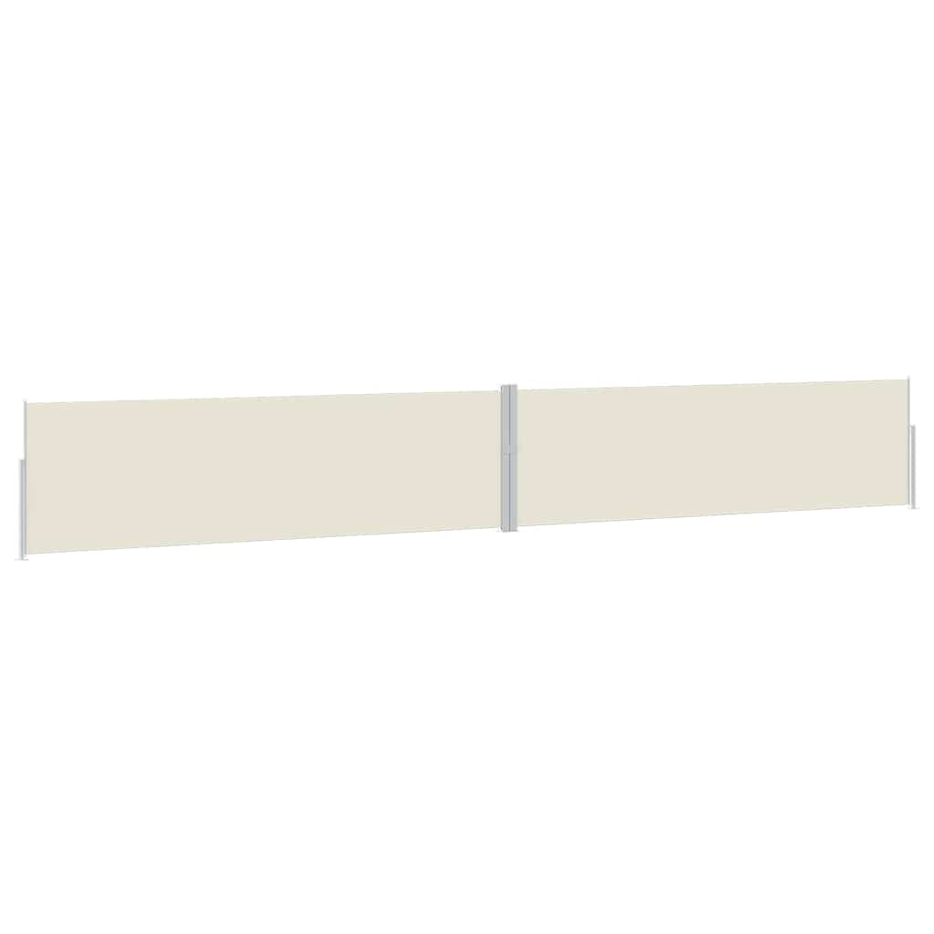 Tenda Laterale Retrattile per Patio 170x1200 cm Crema | homemem39