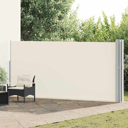 Tenda Laterale Retrattile per Patio 170x1200 cm Crema | homemem39