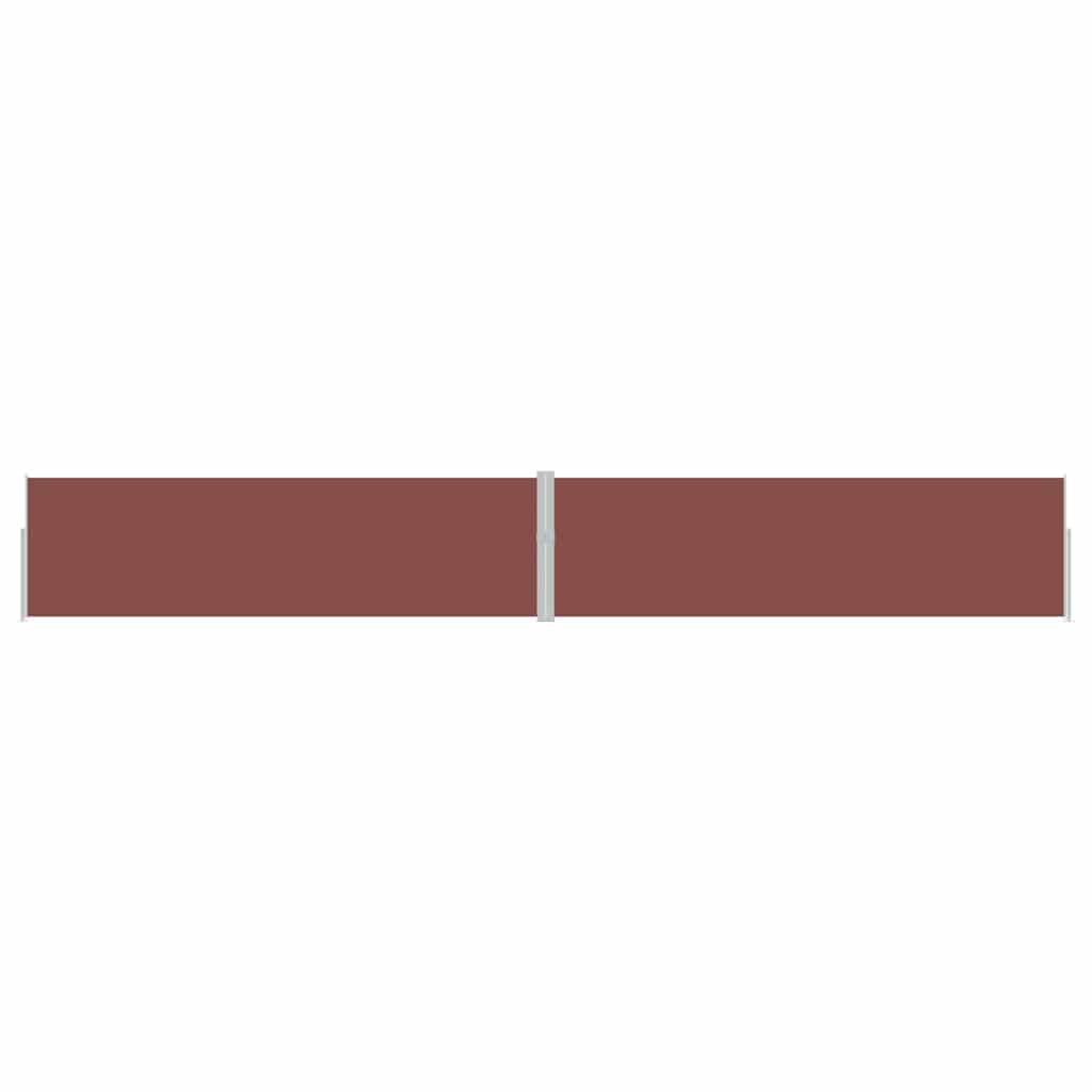 Tenda Laterale Retrattile per Patio 170x1200 cm Marrone