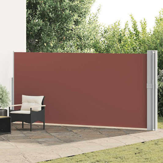 Tenda Laterale Retrattile per Patio 170x1200 cm Marrone | homemem39