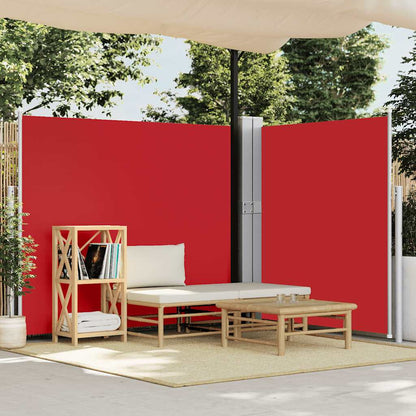 Tenda Laterale Retrattile per Patio 170x1200 cm Rossa