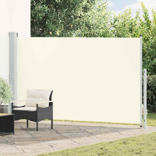 Tenda Laterale Retrattile per Patio 180x300 cm Crema | homemem39