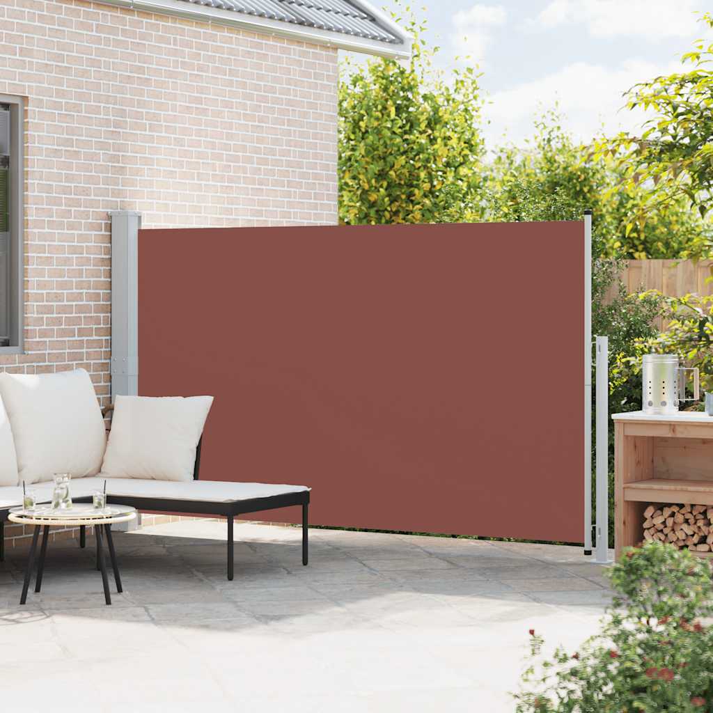 Tenda Laterale Retrattile per Patio 180x300 cm Marrone | homemem39