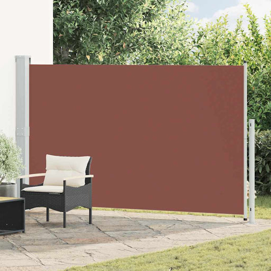 Tenda Laterale Retrattile per Patio 180x300 cm Marrone | homemem39