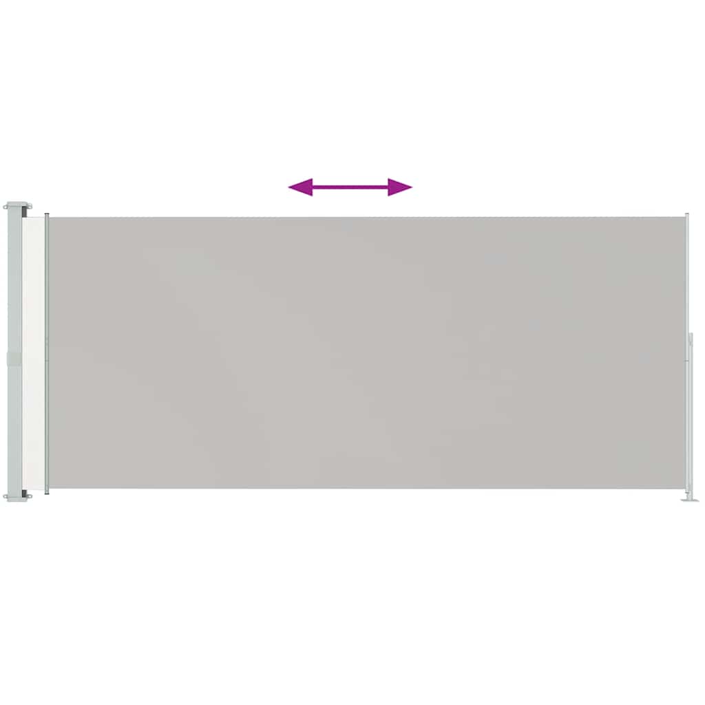 Tenda Laterale Retrattile per Patio 180x500 cm Crema - homemem39