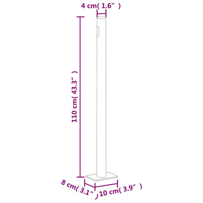Tenda Laterale Retrattile per Patio 180x500 cm Crema - homemem39