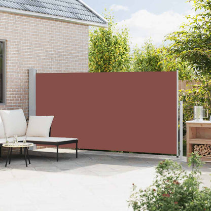 Ausziehbare Seitenmarkise für Terrasse, 180 x 500 cm, Braun