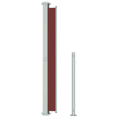 Tenda Laterale Retrattile per Patio 180x500 cm Marrone - homemem39