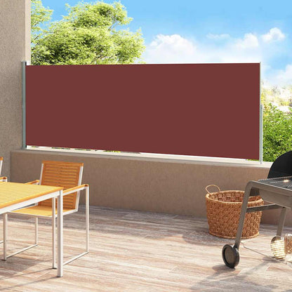 Ausziehbare Seitenmarkise für Terrasse, 180 x 500 cm, Braun
