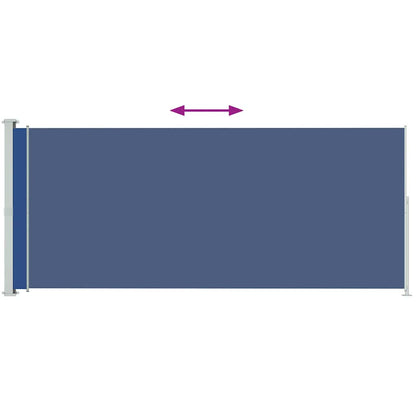 Tenda Laterale Retrattile per Patio 180x500 cm Blu - homemem39