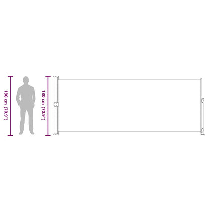 Tenda Laterale Retrattile per Patio 180x500 cm Blu